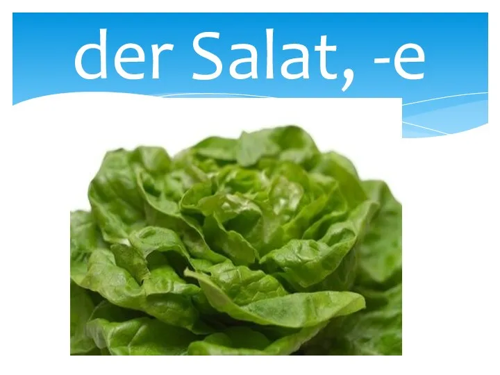 der Salat, -e