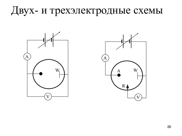 Двух- и трехэлектродные схемы