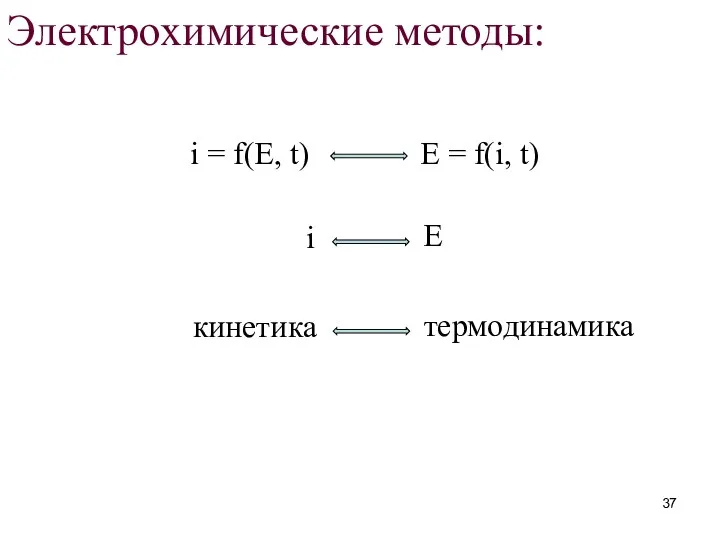 Электрохимические методы: