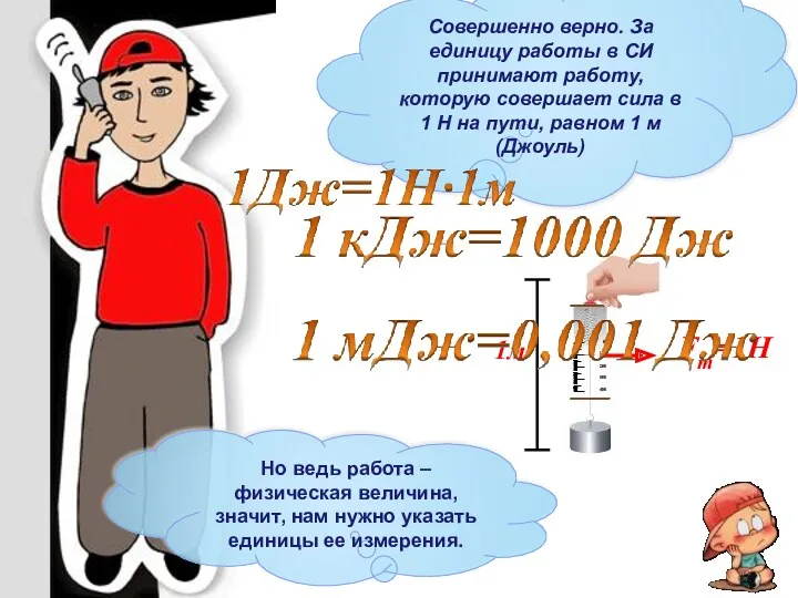 Совершенно верно. За единицу работы в СИ принимают работу, которую