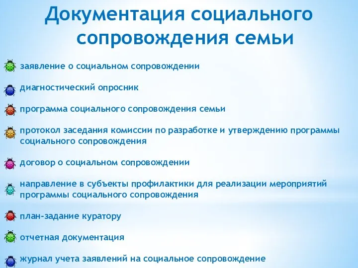 Документация социального сопровождения семьи заявление о социальном сопровождении диагностический опросник