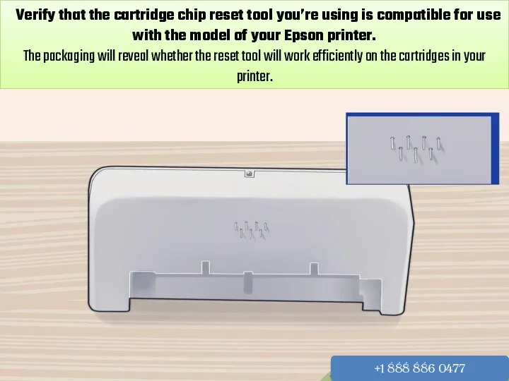 Verify that the cartridge chip reset tool you’re using is