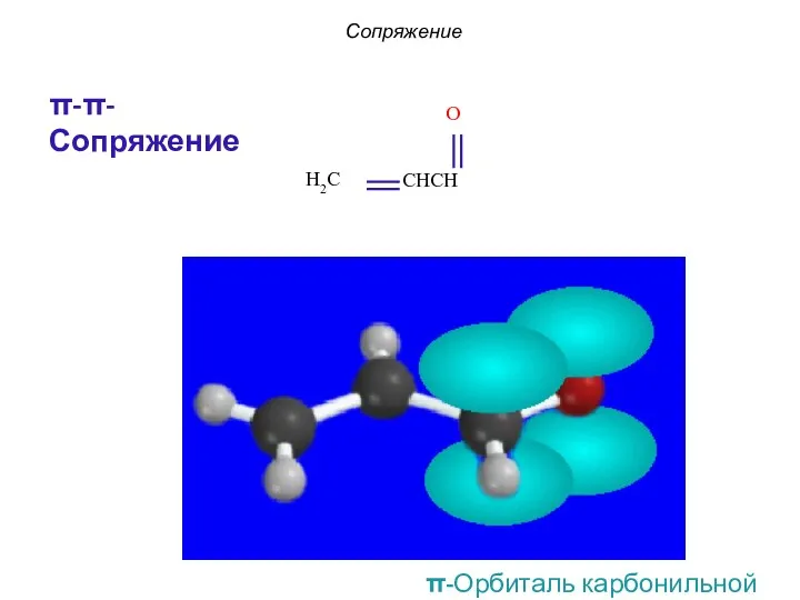 Сопряжение π-π-Сопряжение π-Орбиталь карбонильной группы