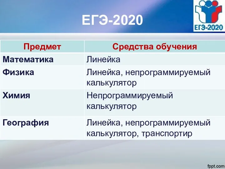 ЕГЭ-2020