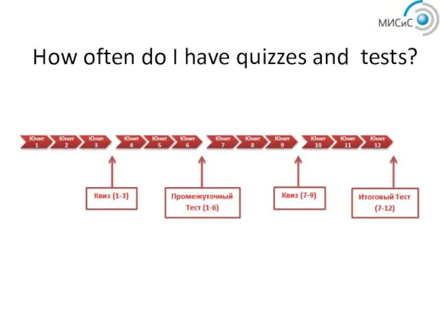 How often do I have quizzes and tests?