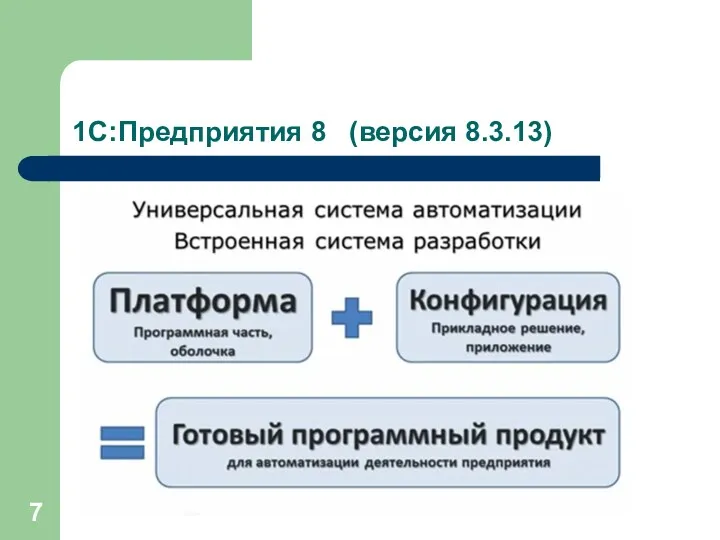 1С:Предприятия 8 (версия 8.3.13)