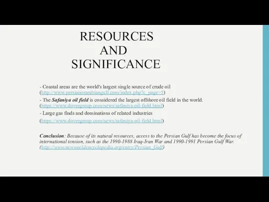 К RESOURCES AND SIGNIFICANCE - Сoastal areas are the world's