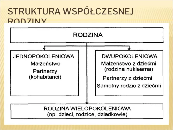 STRUKTURA WSPÓŁCZESNEJ RODZINY