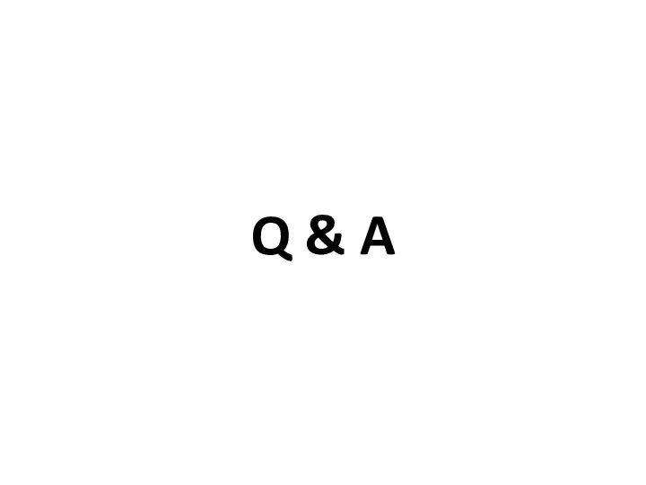 Q & A