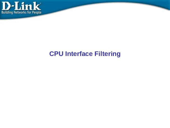 CPU Interface Filtering
