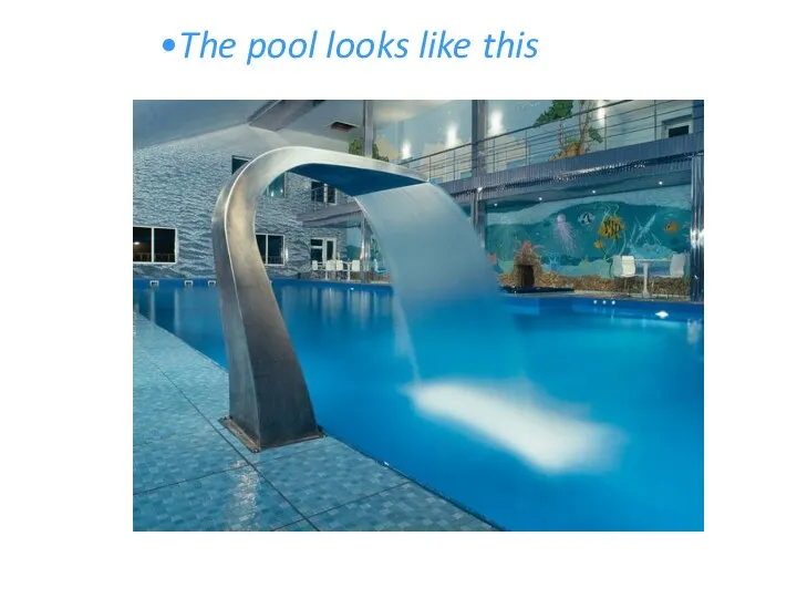 The pool looks like this