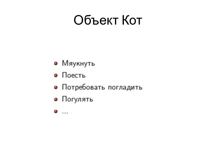 Объект Кот