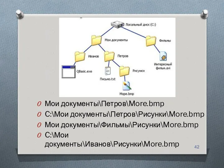 Мои документы\Петров\More.bmp C:\Мои документы\Петров\Рисунки\More.bmp Мои документы\Фильмы\Рисунки\More.bmp C:\Мои документы\Иванов\Рисунки\More.bmp