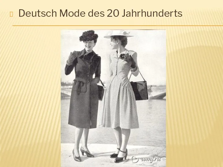 Deutsch Mode des 20 Jahrhunderts