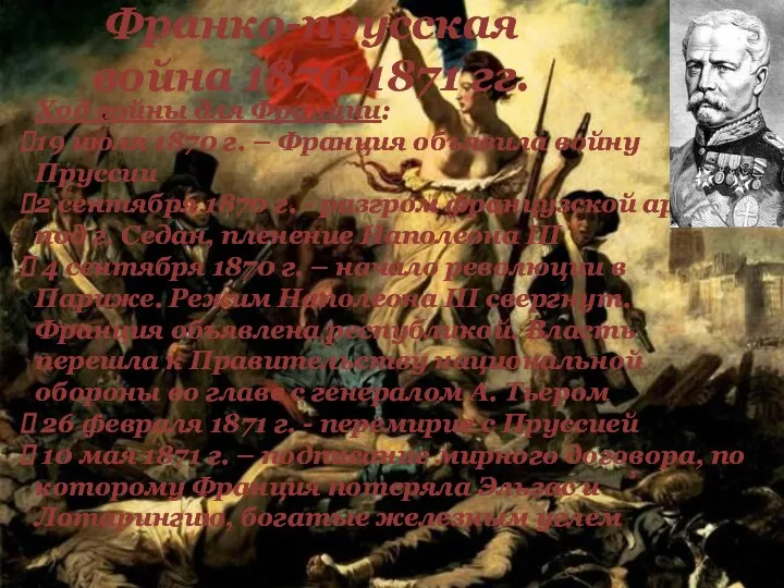 Франко-прусская война 1870-1871 гг. Ход войны для Франции: 19 июля