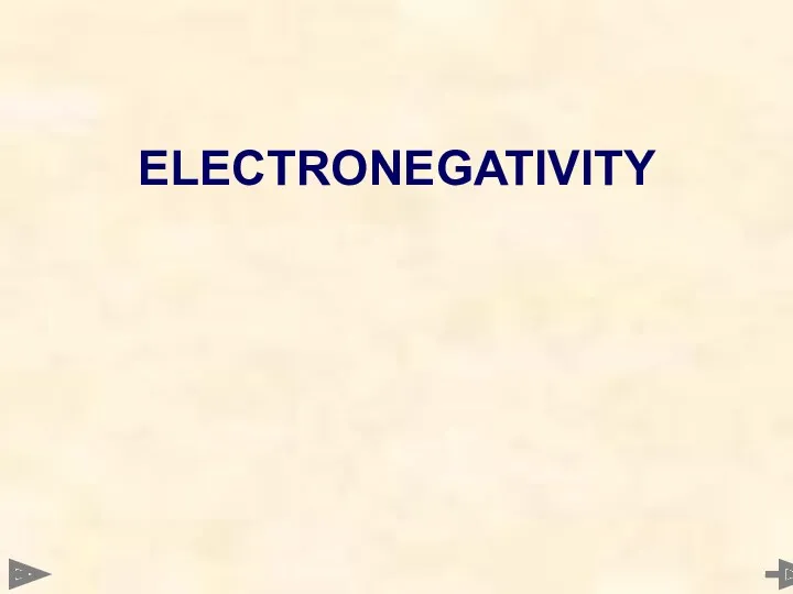ELECTRONEGATIVITY