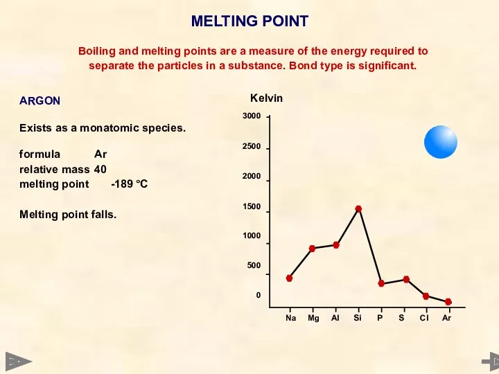 MELTING POINT Boiling and melting points are a measure of the energy required
