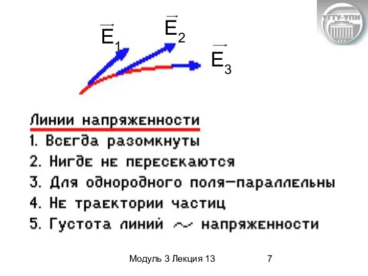 Модуль 3 Лекция 13 Е1 Е2 Е3