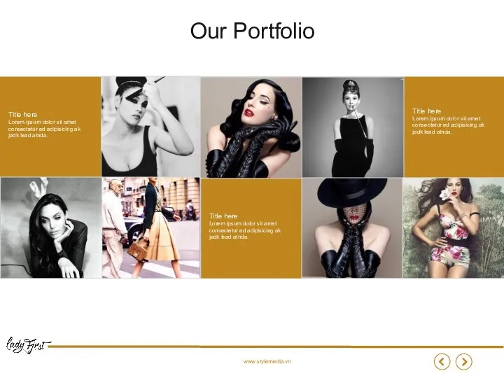 Our Portfolio Title here Lorem ipsum dolor sit amet consectetur