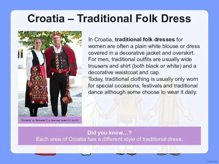 Croatia – Traditional Folk Dress In Croatia, traditional folk dresses