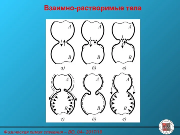 Взаимно-растворимые тела Физическая химия спекания – ВО_04– 2017/18