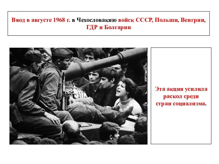 Ввод в августе 1968 г. в Чехословакию войск СССР, Польши,