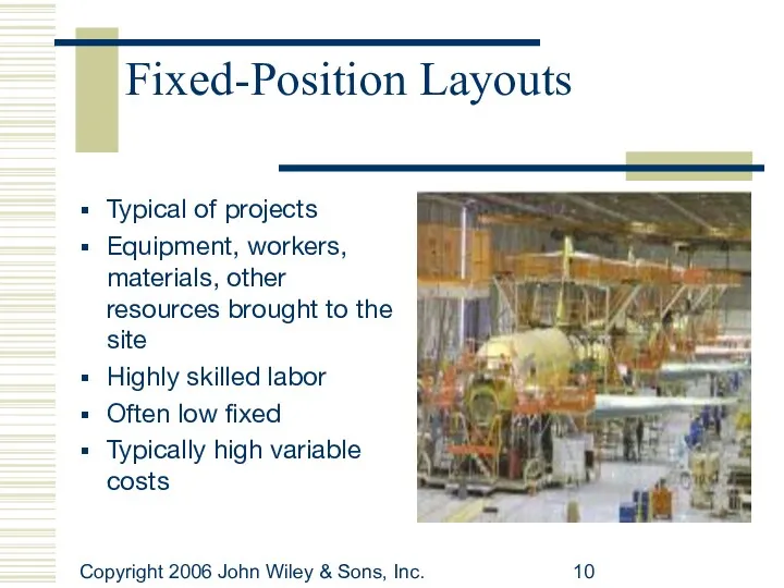 Copyright 2006 John Wiley & Sons, Inc. Fixed-Position Layouts Typical