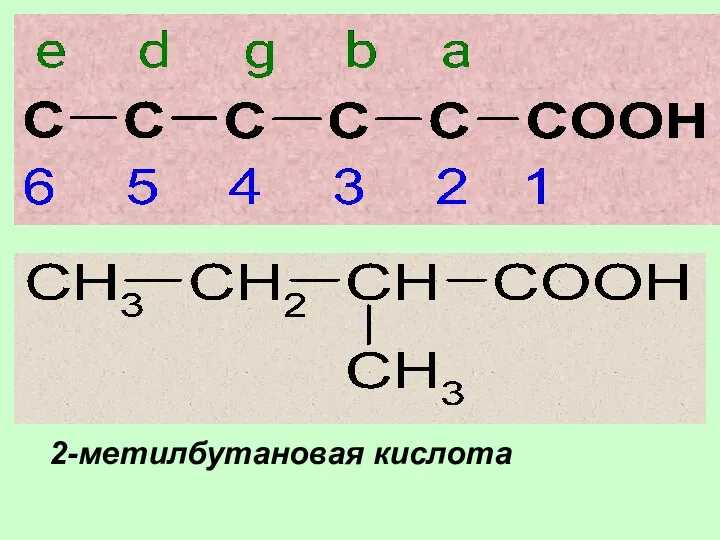 2-метилбутановая кислота