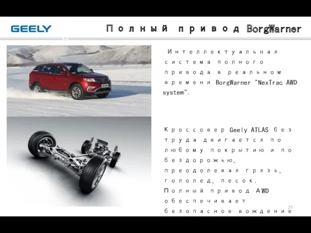 Полный привод BorgWarner Интеллектуальная система полного привода в реальном времени