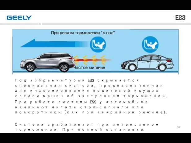 ESS Под аббревиатурой ESS скрывается специальная система, предназначенная для информирования