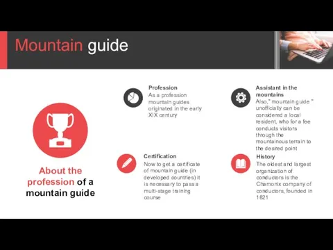 Mountain guide About the profession of a mountain guide