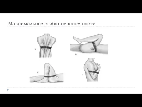 Максимальное сгибание конечности