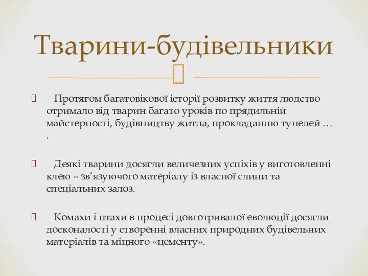 Протягом багатовікової історії розвитку життя людство отримало від тварин багато