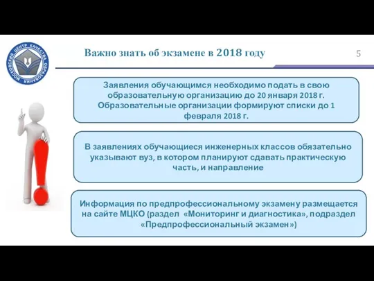 Важно знать об экзамене в 2018 году Заявления обучающимся необходимо