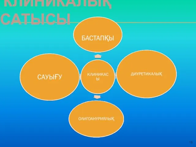 13 КЛИНИКАЛЫҚ САТЫСЫ