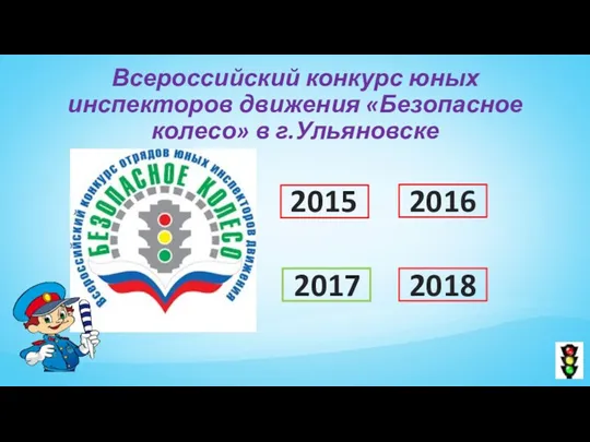 Всероссийский конкурс юных инспекторов движения «Безопасное колесо» в г.Ульяновске 2015 2016 2017 2018