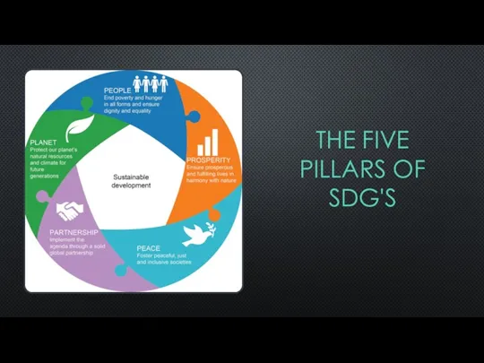 THE FIVE PILLARS OF SDG'S