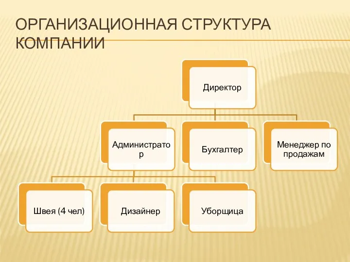 ОРГАНИЗАЦИОННАЯ СТРУКТУРА КОМПАНИИ