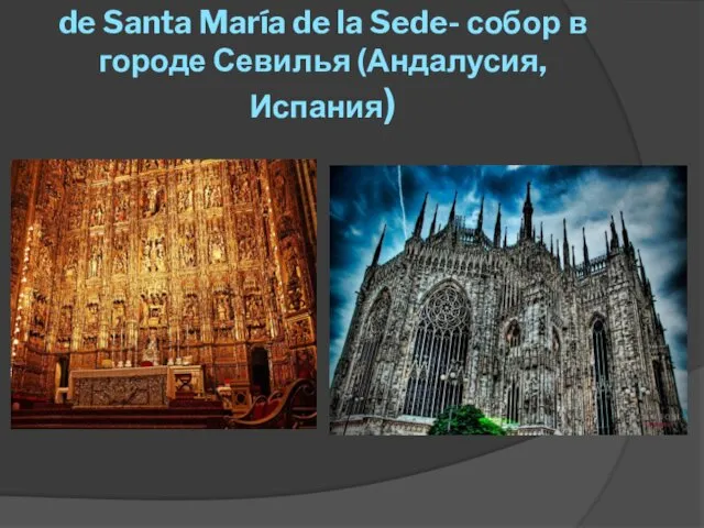 de Santa María de la Sede- собор в городе Севилья (Андалусия, Испания)