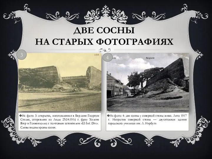 ДВЕ СОСНЫ НА СТАРЫХ ФОТОГРАФИЯХ На фото 3: открытка, изготовленная