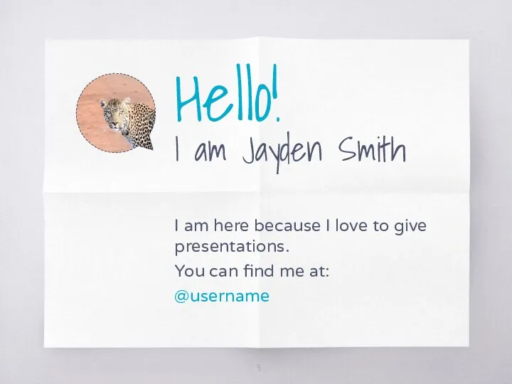 Hello! I am Jayden Smith I am here because I