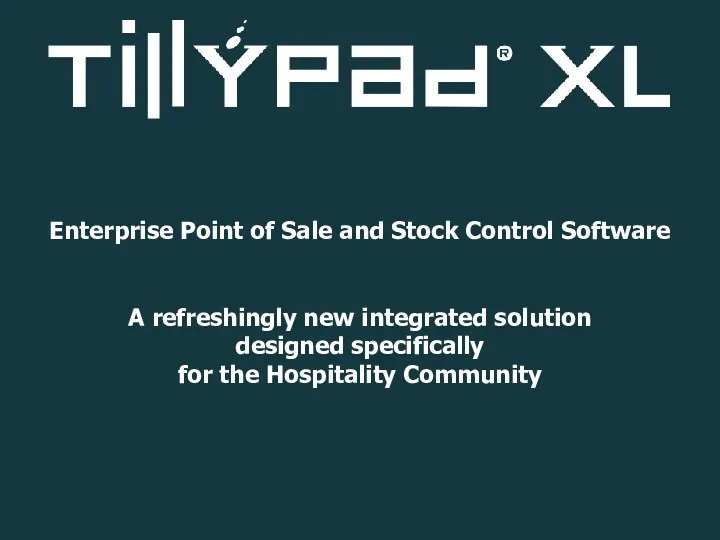 Enterprise Point of Sale and Stock Control Software A refreshingly new integrated solution