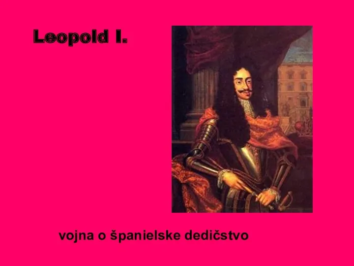 Leopold I. vojna o španielske dedičstvo
