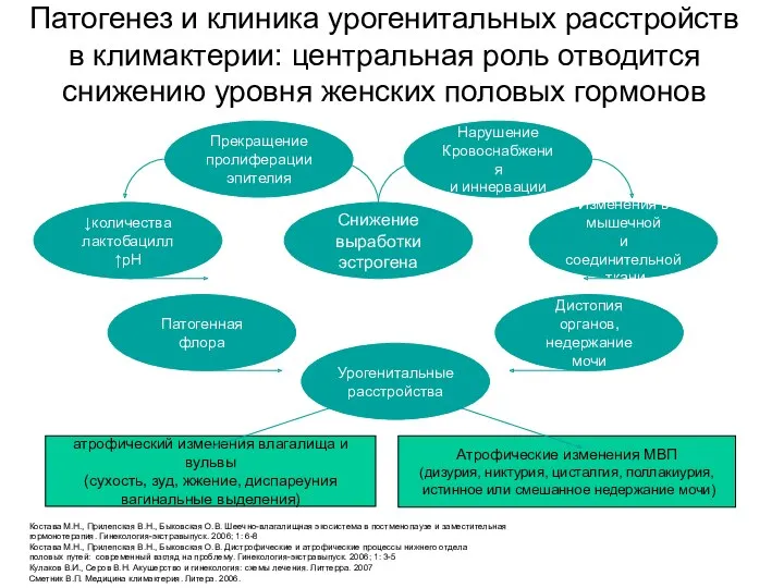 Патогенез и клиника урогенитальных расстройств в климактерии: центральная роль отводится