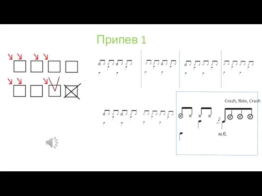 Припев 1 Crash, Ride, Crash м.б.