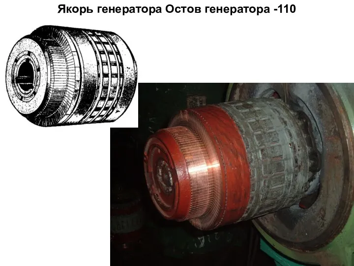 Якорь генератора Остов генератора -110