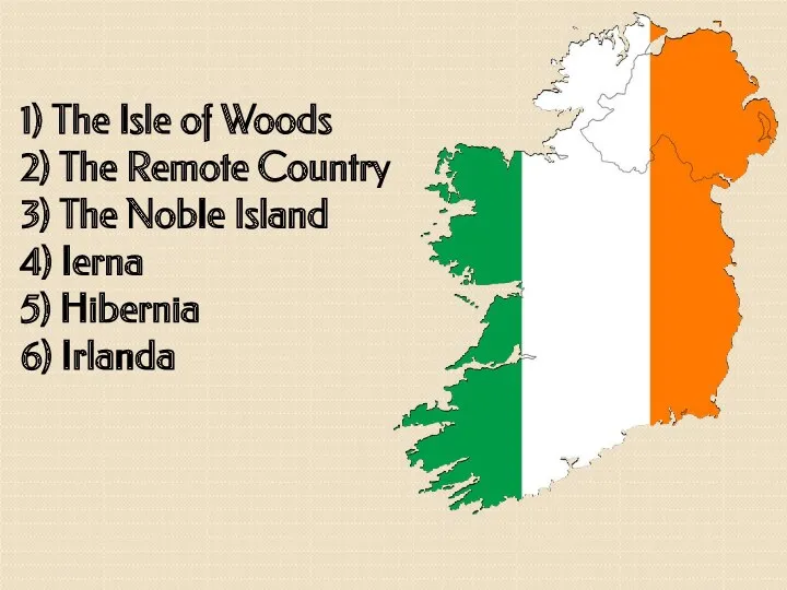 1) The Isle of Woods 2) The Remote Country 3)