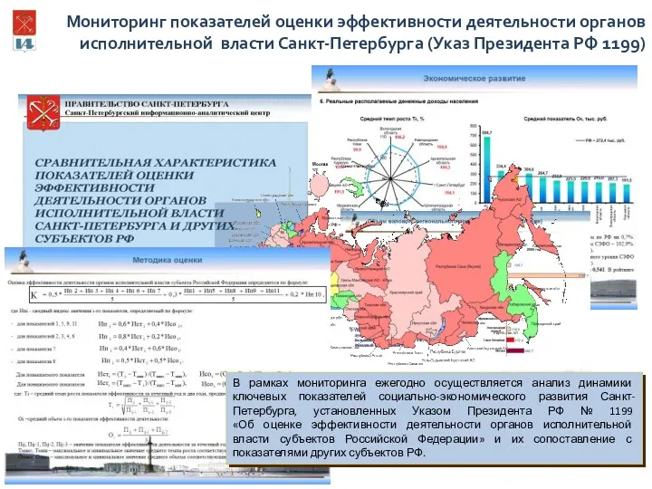 Мониторинг показателей оценки эффективности деятельности органов исполнительной власти Санкт-Петербурга (Указ