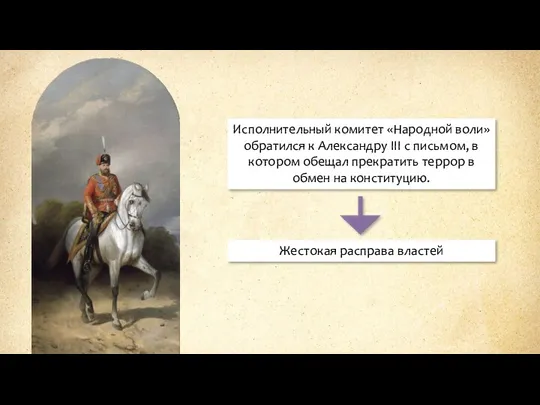 Исполнительный комитет «Народной воли» обратился к Александру III с письмом,
