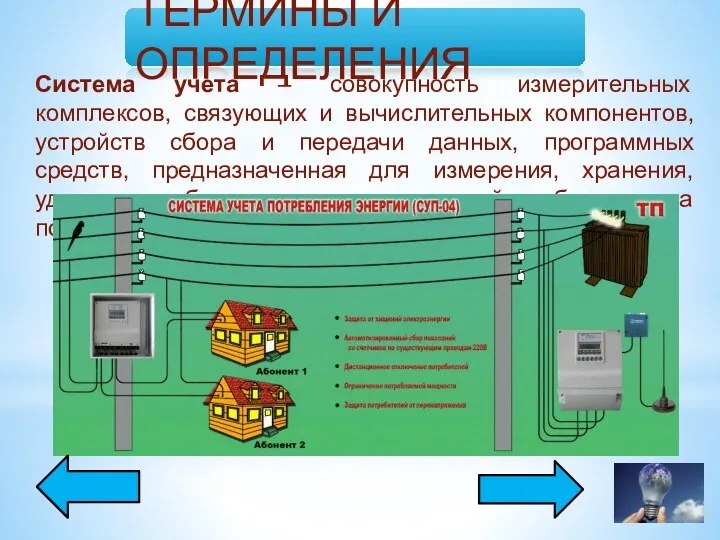 Система учета – совокупность измерительных комплексов, связующих и вычислительных компонентов,